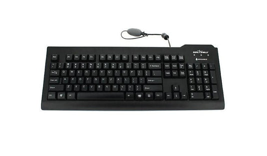 Seal Shield SSKSV208UK Silver Seal Waterproof Keyboard 105 Key Black