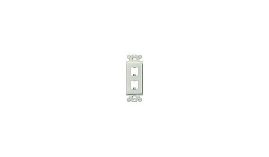 Panduit CFG2WH Mini-Com 2-Port GFCI-Style Faceplate Insert White
