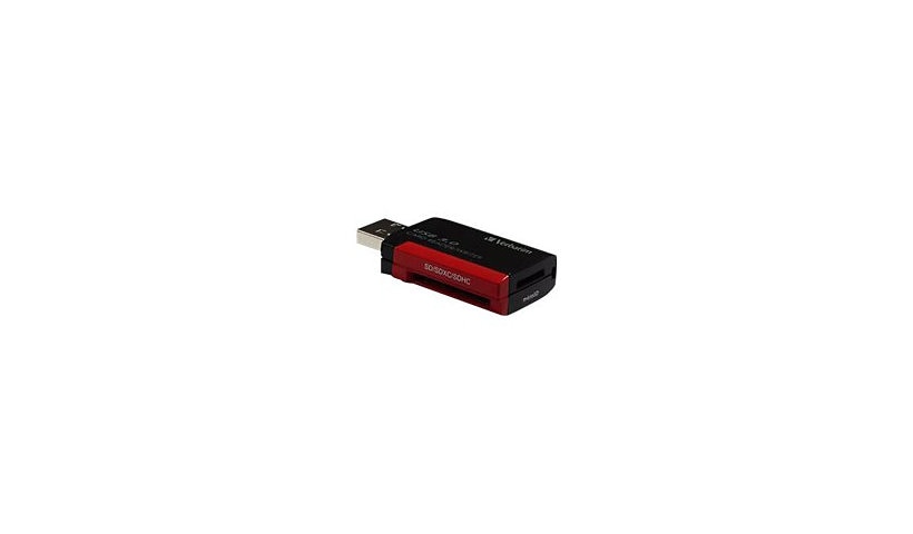 Verbatim USB 3.0 Pocket Card Reader SD microSD SDXC Black 98538
