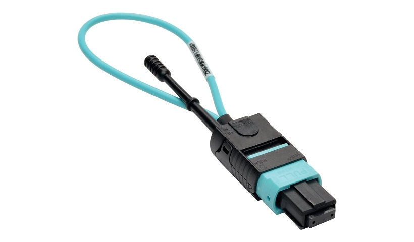 Tripp Lite N844-LOOP-12F MTP/MPO Fiber Loopback Tester, OM3 Multimode, Aqua