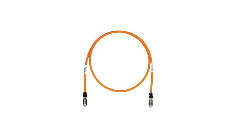 Panduit STP6X10OR TX6A Cat6A S/FTP Shielded Patch Cable 10 ft 26 AWG Orange