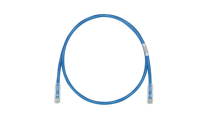 Panduit UTP28X3BU TX6A-28 Cat6A Small-Diameter UTP Patch Cable 3 ft Blue