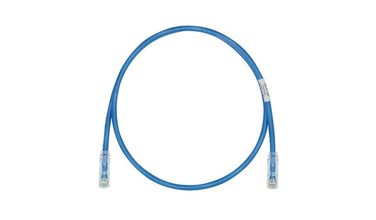 Panduit UTP28X3BU TX6A-28 Cat6A Small-Diameter UTP Patch Cable 3 ft Blue