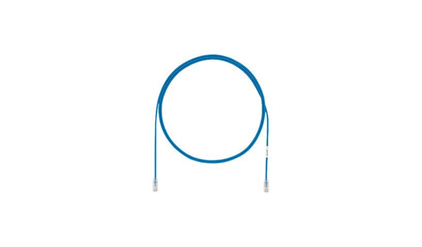Panduit UTP28X7BU TX6A-28 Cat6A Small-Diameter UTP Patch Cable 7 ft Snagless