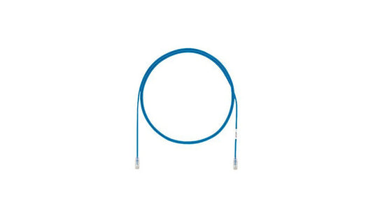 Panduit UTP28X7BU TX6A-28 Cat6A Small-Diameter UTP Patch Cable 7 ft Snagless