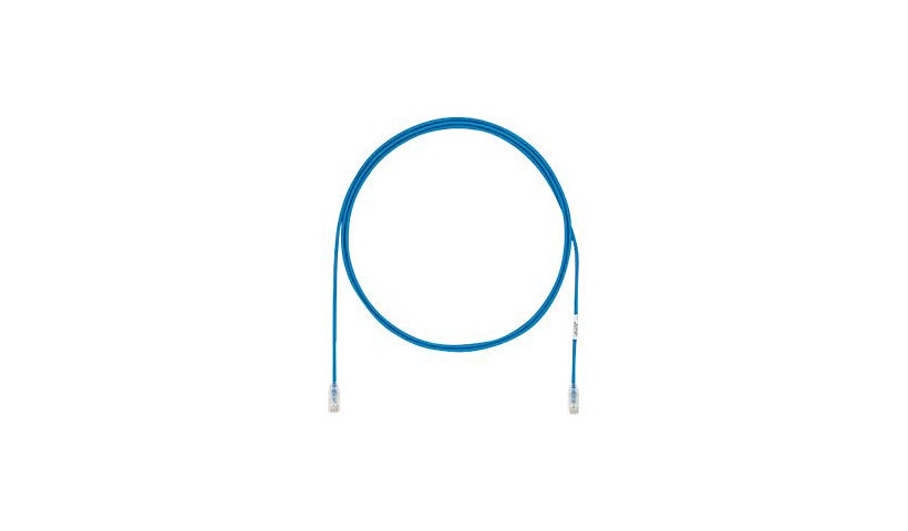 Panduit UTP28X10BU TX6A-28 Cat6A Small-Diameter UTP Patch Cable 10 ft Snagless