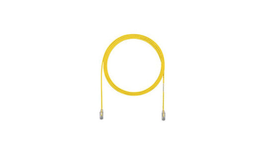 Panduit UTP28SP1YL TX6 Cat6 28 AWG UTP Patch Cable 1 ft Yellow