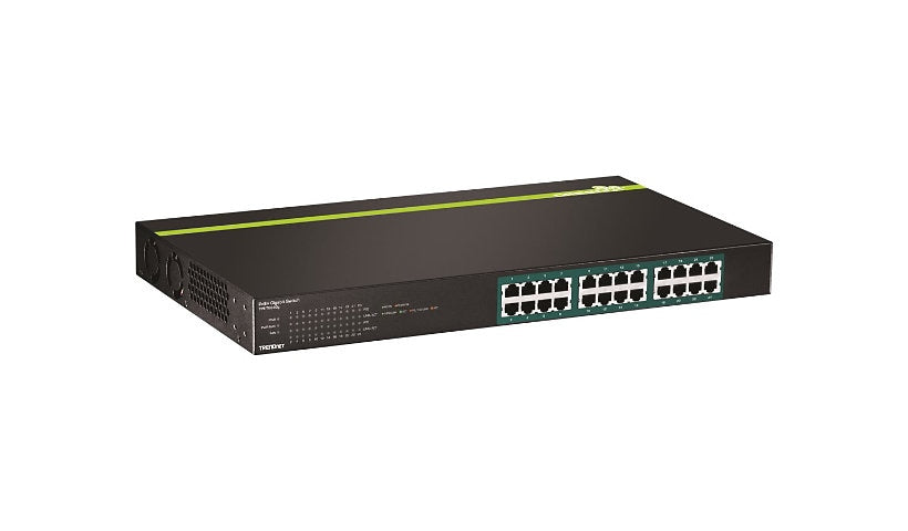 TRENDnet TPE-TG240G 24-Port Gigabit PoE+ Unmanaged Switch, 370W, 1U
