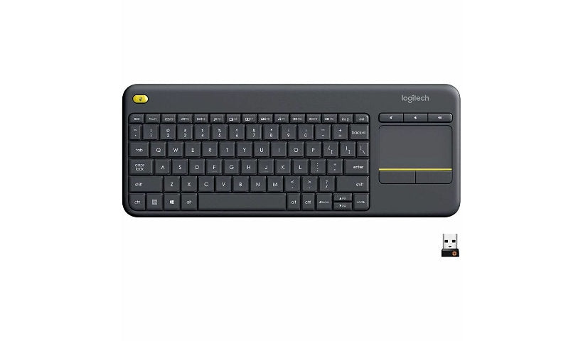 Logitech K400 Plus Wireless Touch Keyboard with Touchpad for PC to TV