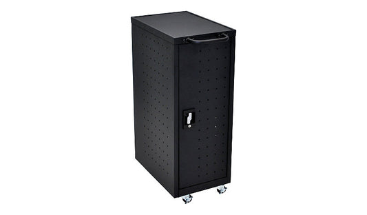 Luxor Compact Charging Cart for 12 Laptops/Chromebooks, Black, LLTP12-B