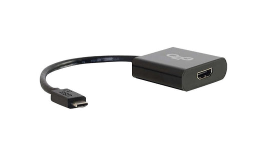 C2G USB-C HDMI Adapter, 4K 30Hz, HDCP, Reversible, Black