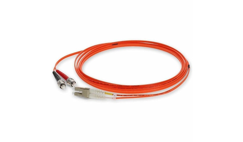 Proline PRO-ST-LC-3M5OM2 3m (9.8ft) ST to LC OM2 Multimode Duplex Fiber Patch Cable, 50/125, OFNR Riser, Orange