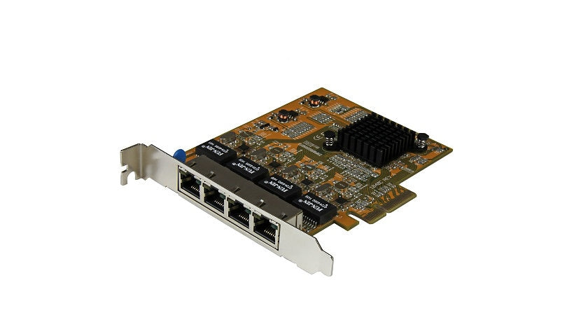 StarTech ST1000SPEX43 4-Port Gigabit PCIe NIC, Realtek, Standard Profile, TAA
