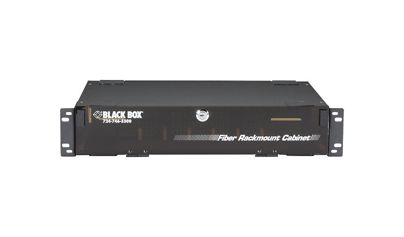 Black Box JPM418A-R5 Rackmount Fiber Cabinet 2U 19/23 in up to 144 Fibers