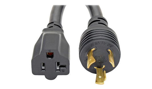 Tripp Lite P046-06N-T NEMA L5-20P to NEMA 5-15R Power Cord Adapter 6 in 20A 125V