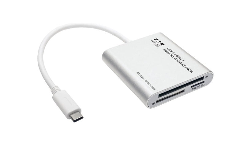 Tripp Lite USB-C Multi Memory Card Reader Writer Thunderbolt 3 U452-003