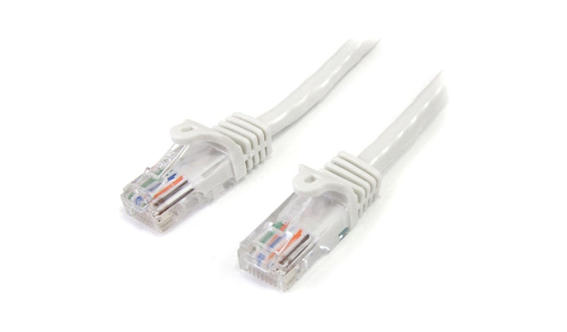 StarTech.com 45PATCH3WH Cat5e Snagless UTP Ethernet Patch Cable 3 ft White