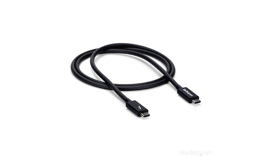 StarTech.com TBLT3MM1M Thunderbolt-Certified Thunderbolt 3 Cable 3.3 ft 2 Year