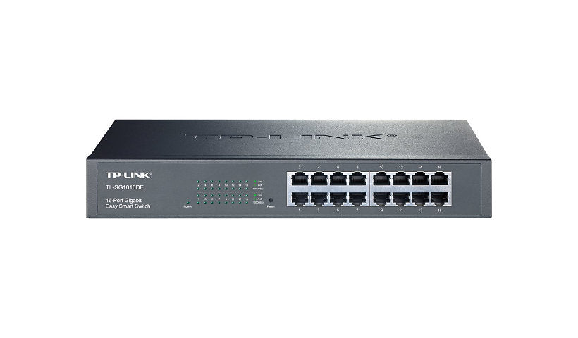 TP-Link TL-SG1016DE 16-Port Gigabit Easy Smart Switch, Desktop or Rack