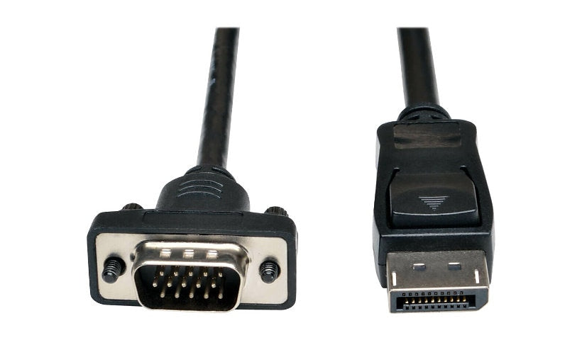 Tripp Lite Active DisplayPort 1.2 to VGA Cable, Latching DP, Male/Male, 6 ft