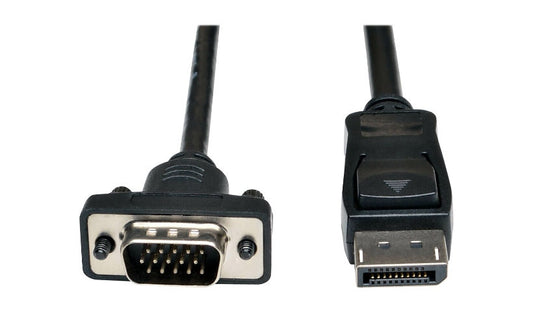 Tripp Lite Active DisplayPort 1.2 to VGA Cable, Latching DP, Male/Male, 6 ft