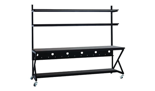 Kendall Howard Performance 100 LAN Station, 96in, Mahogany, 5000-3-104-96