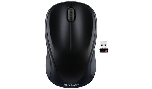 Logitech M317 Wireless Mouse Compact Nano Receiver Black 910-003416 3 Year