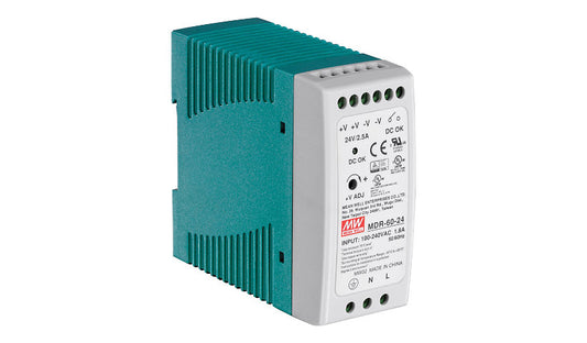 TRENDnet TI-M6024 60W 24V DIN Rail Power Supply, Industrial, IP30