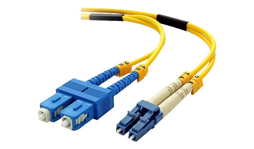 Belkin F2F802L7-02M 2m (6.6ft) LC/PC to SC/PC Single Mode Duplex Fiber Patch Cable