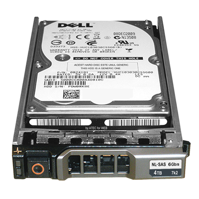 Dell 400-26604 4TB SAS 6Gbps 7.2K RPM 3.5in LFF Hard Drive for PowerEdge Servers