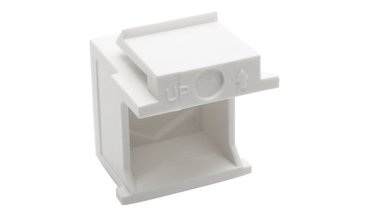 Tripp Lite N040-010-WH Snap-In Blank Keystone Insert White TAA Lifetime Warranty