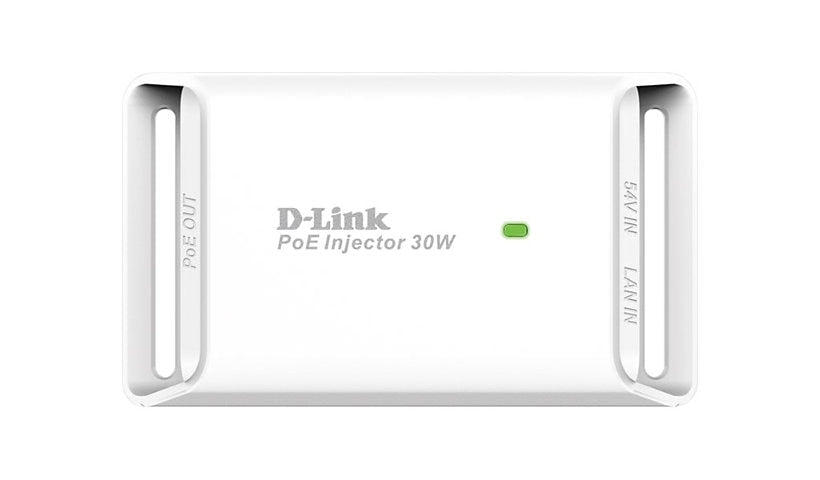 D-Link DPE-301GI Gigabit PoE+ Injector, 30W, 802.3at/af