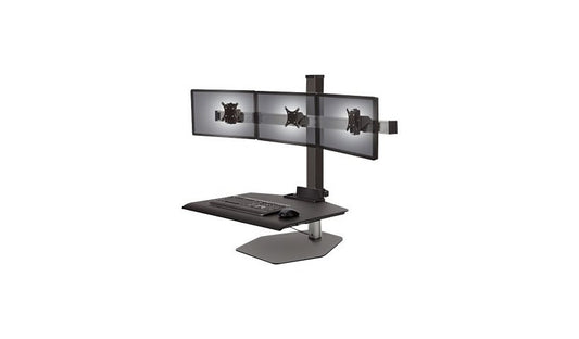 HAT Design Works Winston Triple Freestanding Sit-Stand Workstation, WNST-3-104