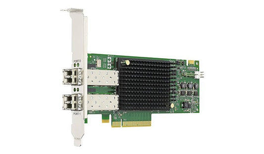 Emulex LPe31002-M6 Dual Port 16Gb Gen 6 FC HBA, PCIe 3.0 x8, 32G Ready