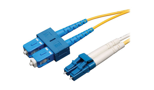 Tripp Lite (Eaton) N366-07M 7m (23ft) LC to SC Single Mode Duplex Fiber Patch Cable, 9/125, PVC, OFNR, Yellow