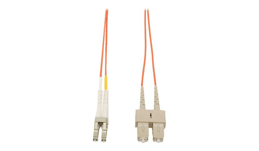 Tripp Lite (Eaton) N316-02M 2m (6.6ft) LC to SC Multimode Duplex Fiber Patch Cable, 62.5/125, PVC, OFNR