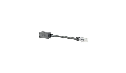 Panduit 8in CAT6A UTP Break-Away Patch Adapter Cable, RJ-45, 26 AWG, Small Diameter, CM Rated, Black, BKA6ASD8INBL