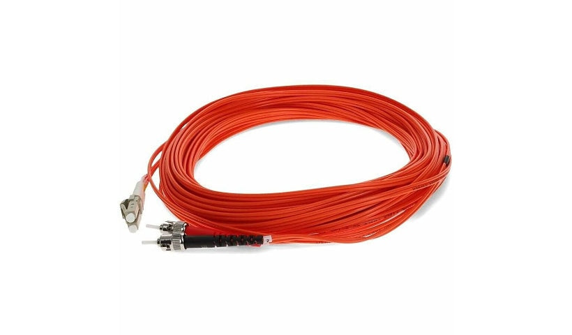 Proline PRO-ST-LC-20M6MMF 20m (65.6ft) ST to LC OM1 Multimode Duplex Fiber Patch Cable, 62.5/125, OFNR Riser, Orange