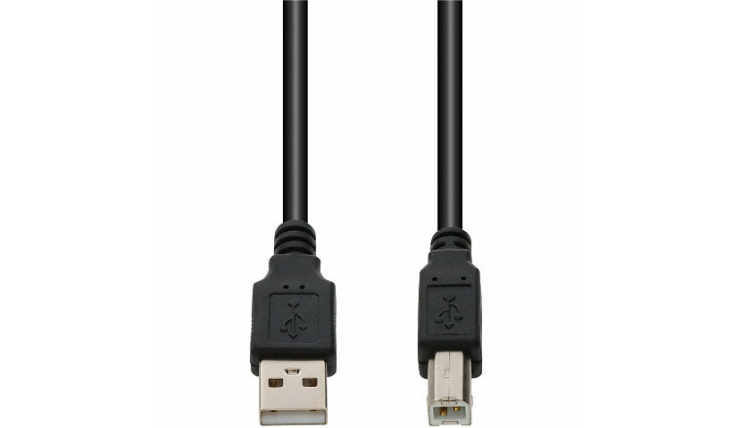 Proline USB 2.0 A to B Printer Cable, Male/Male, 480 Mbps, Black, 6 ft