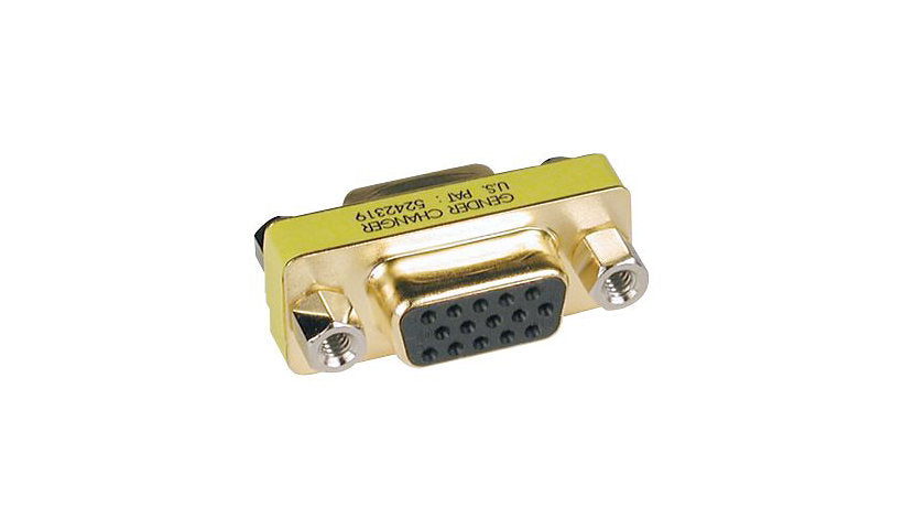 Tripp Lite P160-000 Slimline HD15 VGA Gender Changer Gold Lifetime Warranty