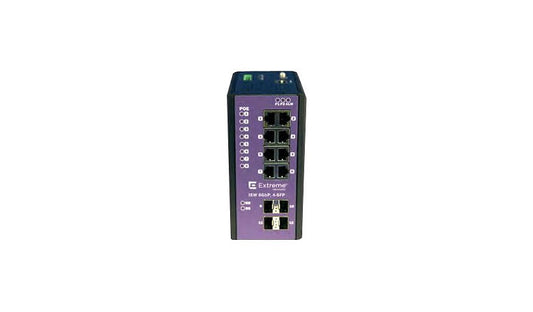 Extreme Networks ISW 16804 Industrial 8-Port Gigabit PoE+ Switch, 4 SFP