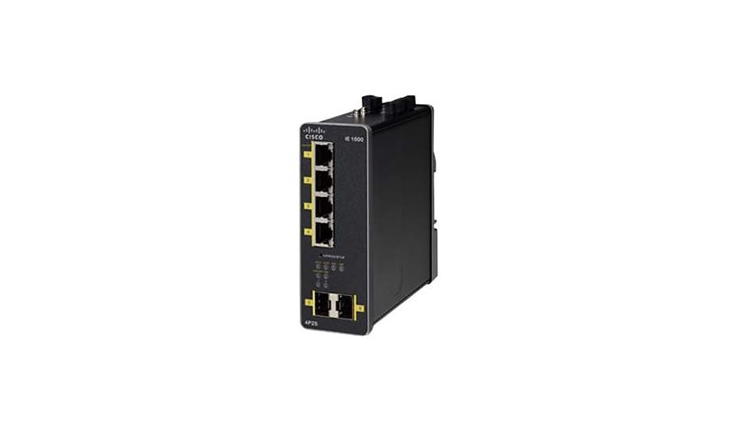 Cisco IE1000 IE-1000-4P2S-LM Industrial 4-Port PoE+ Switch, 2x SFP, DIN