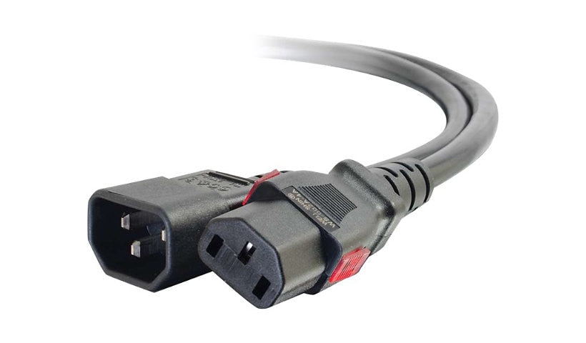 C2G 10361 C14 to Locking C13 PDU Extension Power Cord 10 ft Lifetime Warranty