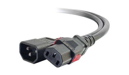 C2G 10361 C14 to Locking C13 PDU Extension Power Cord 10 ft Lifetime Warranty