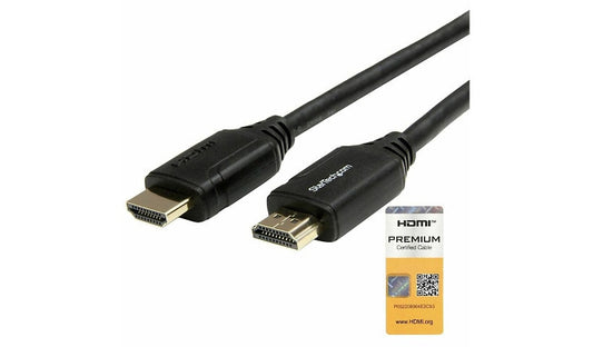 StarTech.com HDMM1MP HDMI 2.0 Cable with Ethernet 3.3 ft HDR10 Lifetime Warranty