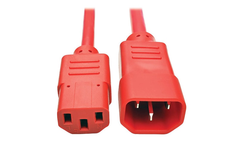 Tripp Lite P004-006-ARD C13 to C14 PDU Extension Power Cord 6 ft 10A 250V 18 AWG