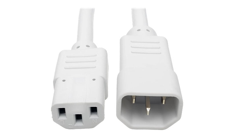 Tripp Lite P005-002-AWH C13 to C14 Heavy-Duty PDU Extension Power Cord 2 ft 15A
