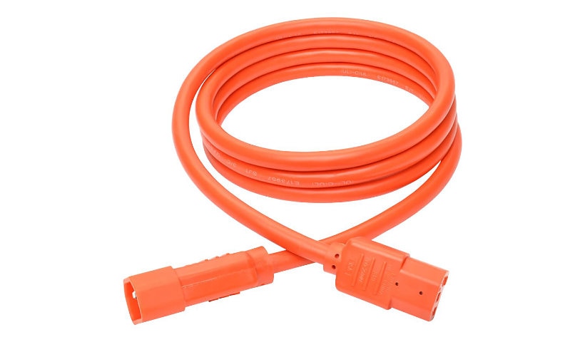Tripp Lite P005-006-AOR C13 to C14 Heavy-Duty PDU Extension Power Cord 6 ft 15A