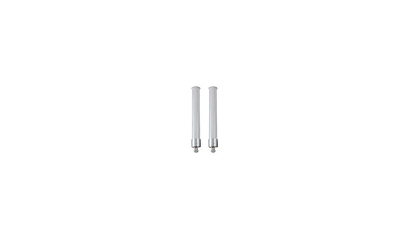 HPE Aruba ANT-2x2-2005 JW023A 2.4 GHz Omni Antenna Kit, 5 dBi