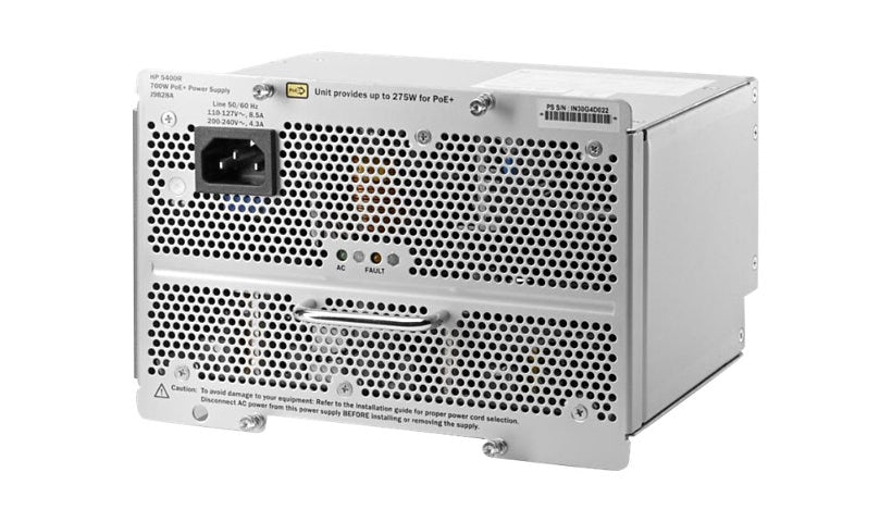 HPE Aruba J9828A 700W PoE+ zl2 Power Supply for 5400R Switches, US